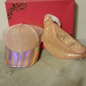 The Perfect Pair: Pink Glitter Cap & Fanny Pack